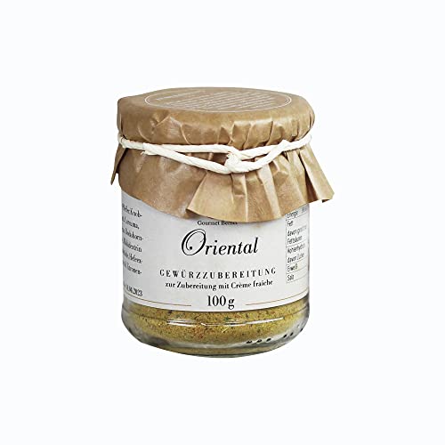 Gourmet Gewürzmischung Oriental im Glas 100g, zum Anrühren mit Creme fraiche, Gewürz