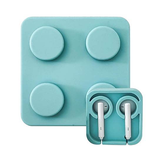 Honhoha Auriculares - Envolturas Cables Silicona para electrodomésticos | Cables portátil para Bloques construcción, Caja organizadora Cables Viaje 3