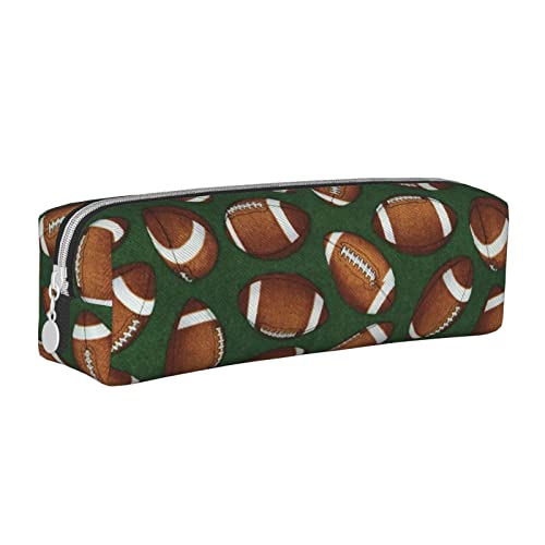 Calcio matita caso di portatile cancelleria sacchetto penna caso Taglia unica Portamonete stampato verde bianco