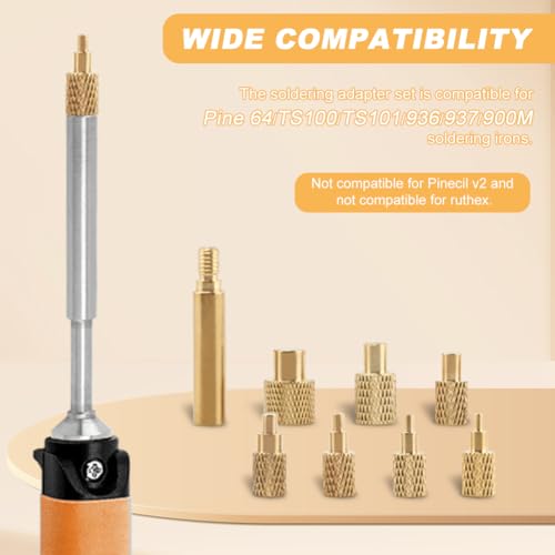 Kit de ferramentas de inserção de ferro de solda TS100 TS101 Pine64 936 M2 M3 M4 M5 M6 M8 Hot Mel-t