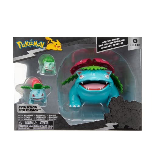 Pokemon PKW2775 Pokémon Select Evolution 3 Pack - Features 2-Inch Bulbasaur, 3-Inch Ivysaur And 12-Inch Venusaur Battle Figures thumb #1
