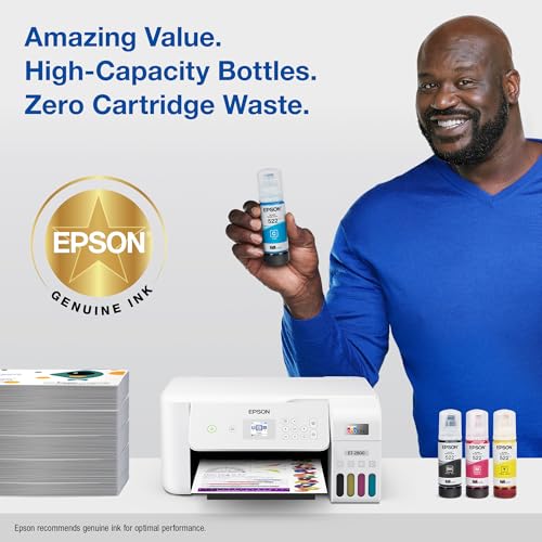 Image of Epson 522 EcoTank Ink Ultra-high Capacity Bottle Magenta (T522320-S) Works with ET-2400, 2720, 2800, 2803, 2840, 4700, 4800, 4810