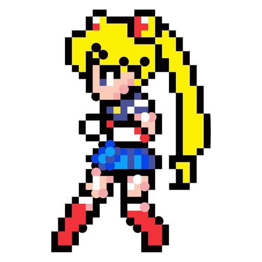 Cartoon Anime Moon 2D Dot Luna Sailor Vinyl Decal Sticker UV & Water Proof Gift Laptop Car Bumper Window Tumbler Accessories 4.2'