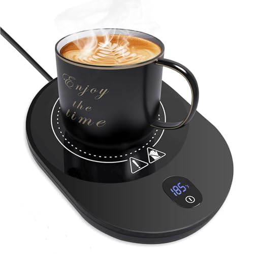 MQFORU Mug Warmer, Coffee Warmer for Desk, Cup Warmer with 5 Temperature Adjustment & 1 to 12 Hour...