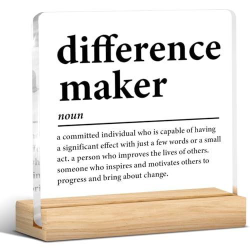 Difference Maker Gifts for Teacher Coach Mentor Boss Leader, Thank You Appreciation Gifts...