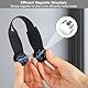 4 Stück Magnetische Handtuchclips, Silikon Handtuchklammern Robust Leicht Schwarz Magnet Handtuchhalter, Silikon Loop Handtuchklammern für Regale Küchen Badezimmerzubehör