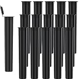 116mm Pre Roll Tube Vials, Urekt Child Resistant Pop Top Open Case Waterproof Plastic Container Holder BPA FREE (15 Pack Black)