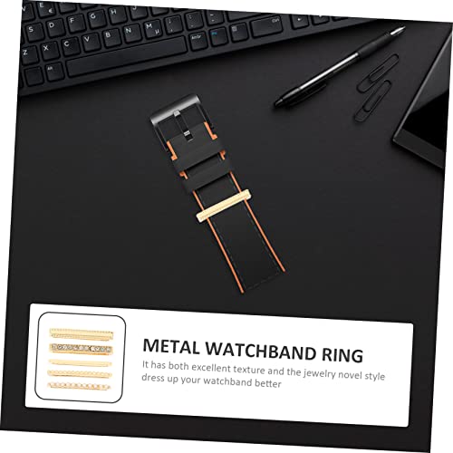 Decoración de cristales para reloj inteligente con anillos de zinc pulido DOITOOL 6