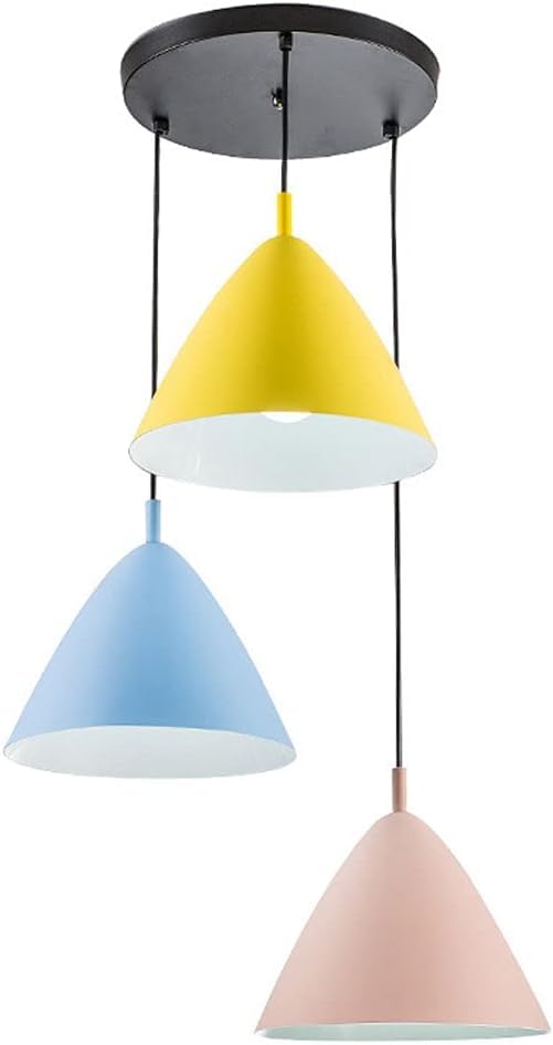 Lustre en fer forgé 3 têtes ajustable pour corriger les couloirs sombres