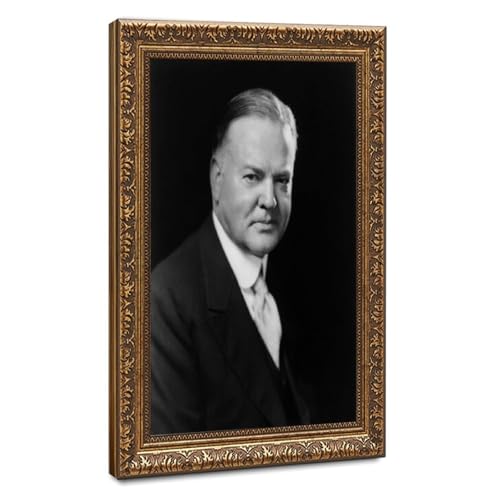 Impression sur toile de qualite superieure Herbert Hoover decoration murale encadree