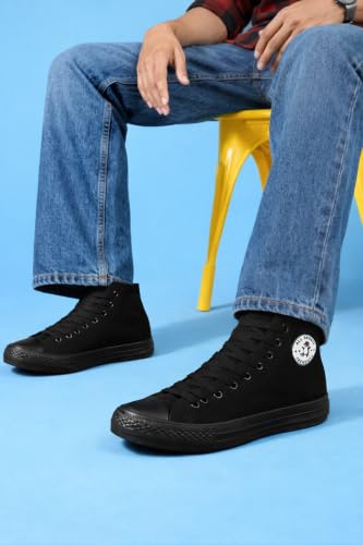 Image of Long High Top Canvas Men Sneakers