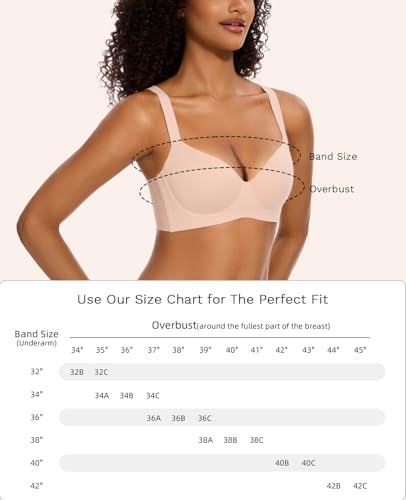 Seamless T-Shirt Bras for Women Back Smoothing Comfort Lightly Padded Bra Support Underwire - Image 7