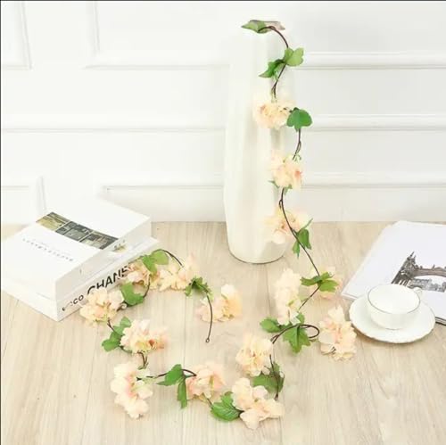 Estationeryhouse Guirnalda de flores de cerezo artificiales de 7 pies de largo para colgar,...
