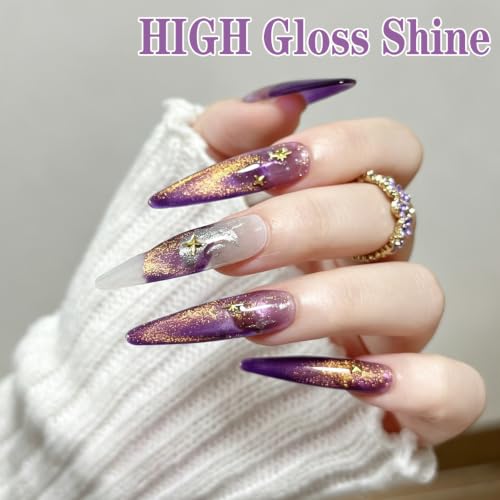 Esmalte de Uñas Gel con Efecto Ojo de Gato 0.5 Oz Holográfico miniatura 6