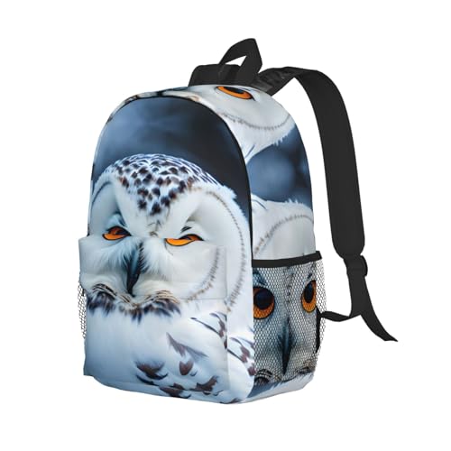 Sac à dos voyage et randonnée avec imprimé yeux de hibou - 2
