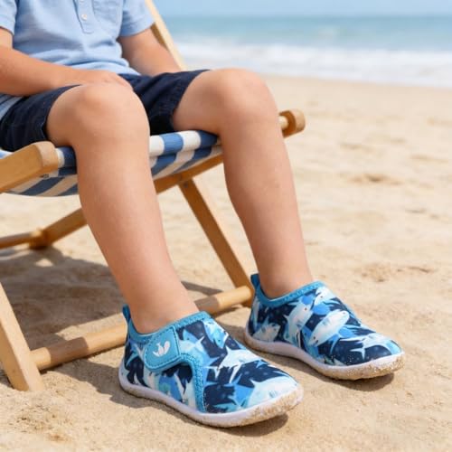 Image of FEETCITY Boys Girls Water Shoes Kids Aqua Socks Quick Dry Barefoot for Beach Swimming Pool