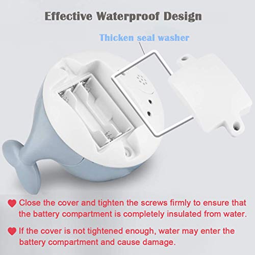 Gigilli Baby Bath Toys Gifts, Rechargeable Baby Toys Whale, Light Up Bath Toys, Sprinkler Bathtub Toys for Toddlers… - Image 5