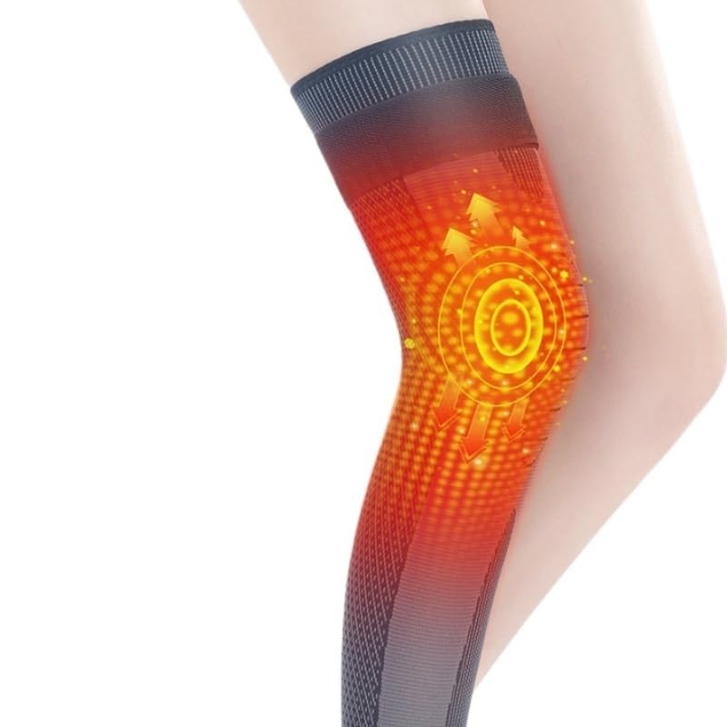 Extended Winter Protective Sleeves Men Women with Fleece Straps Knee Pads for Warmth