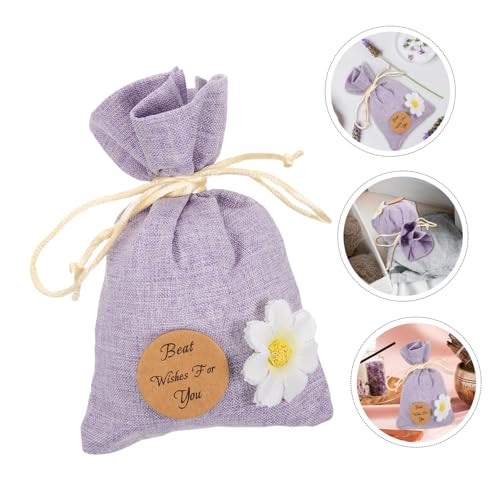 10 bolsas decorativas de algodón con cordón miniatura 6