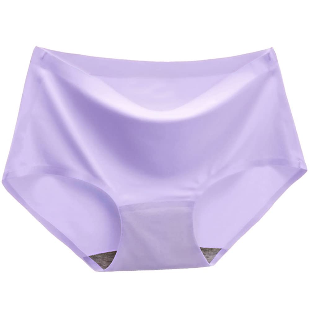 GREENRAIN Women's Cotton Underwear High Waisted Stretch Full Coverage Ladies Panties Brown