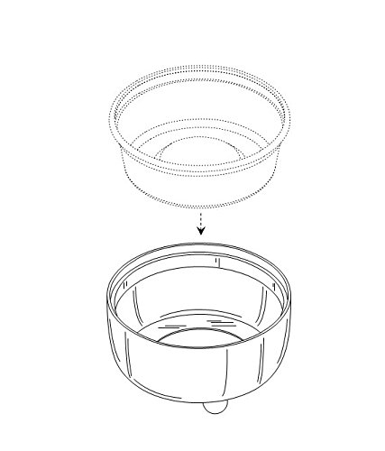 The Decorizer Container Holder With Buckle Handle (Silver) #TOP3