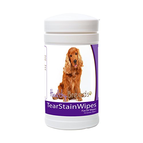 Image of Healthy Breeds Cocker Spaniel Tear Stain Wipes 70 Count