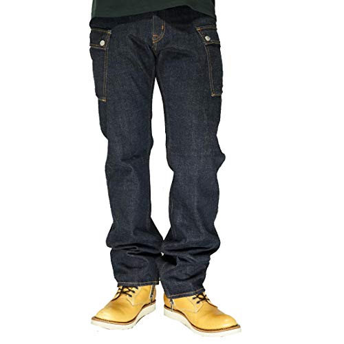 [児島ジーンズ] KOJIMA GENES 13oz DENIM CARGO PANTS デニム カーゴパンツ/日本製/メンズ/RNB-1127A