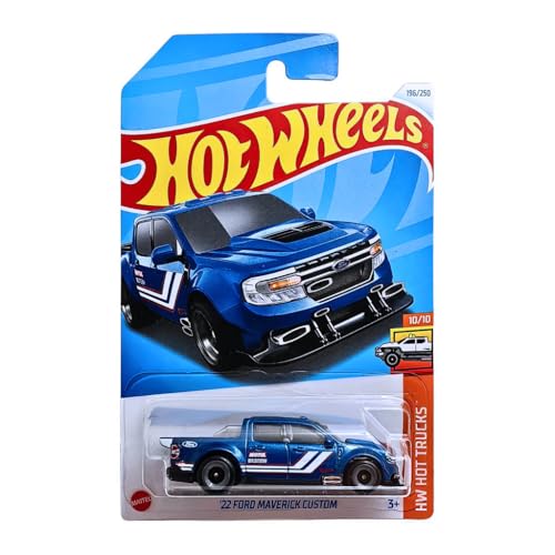 Image of Hot Wheels 1:64 22 Ford Maverick Custom HW Hot Trucks 3 Years & Above (Blue)