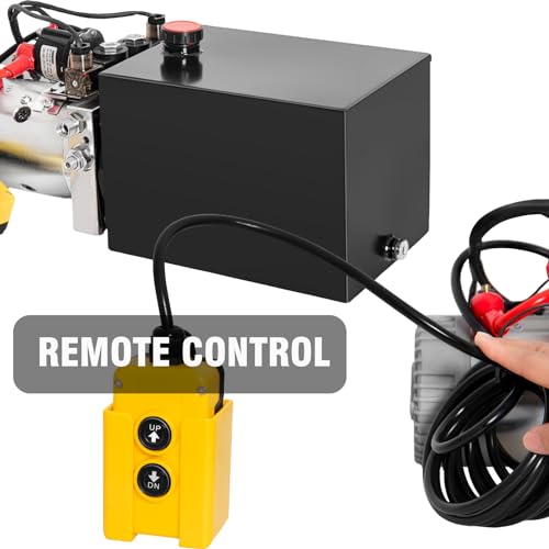 Topemai 8 QUART Hydraulic Pump 12V Dump Trailer Pump - Double Acting, 8-Quart Electric Power Unit thumb #7