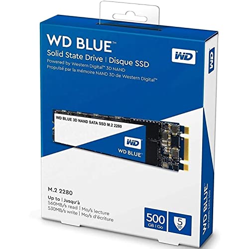 Image of Western Digital WD Blue m.2 SATA SSD, 560MB /s R, 530MB /s W, 5 Y Warranty, 500GB