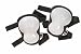 Genau Gear 3360 Non-Marking Hour Glass Knee Pads, Black/Cream
