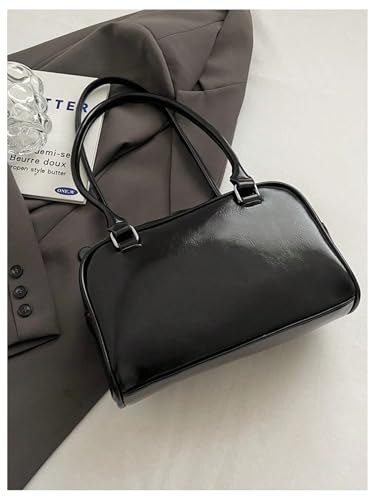 Verdusa Women's Vintage Buckle Shoulder Handbags Top Handle Underarm Shoulder Bag with Pockets2