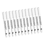 Greabuy Weißer Lackstift, wasserabweisend, 0,2 mm Spitze, weiß, Permanentmarker zum Malen auf...
