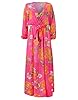 lvenzse Womens See-Through Deep V Neck Printed Flo... #2
