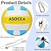 ASOCEA Soft Tetherball and Rope,Outdoor Backyard Toy for Large Medium Small Dogs Kids and Adults,Includes Carabiner & Pump,Compatible with All Tetherball Poles