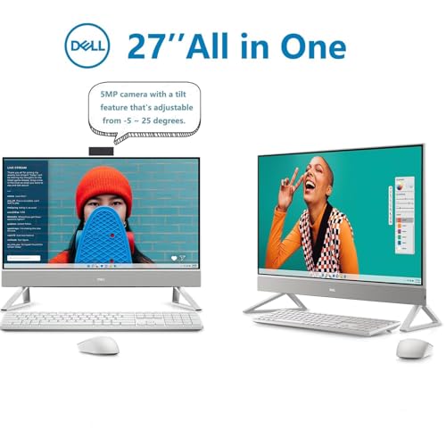 Image of Dell Inspiron 7730 All in One Desktop Computer- 27-inch FHD Touchscreen Display, Intel Core 7-150U GPU, NVIDIA GeForce MX570A GDDR6, Intel AI Boost, Win 11 Pro & Office Lifetime (64GB RAM | 4TB SSD)