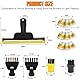 Dampfreiniger Zubehör Set 9 Stück Bürste Ersatzteile für KÄRCHER SC2/SC3/SC4/SC5/CTK10/CTK20, Pinsel Staubsauger Zubehör 1 Fensterdüse, 1 Düse, 2 Rundbürste, 2 Flachbürste, 3 Mikrofaser Tuchset