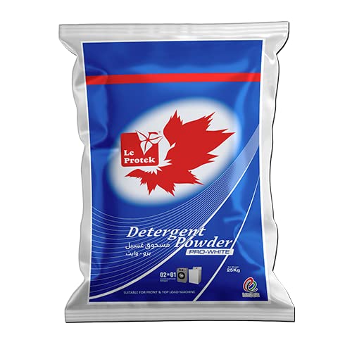 Buy Le Protek ProWhite Laundry Powder Detergent 25 Kg, Automatic, 2in