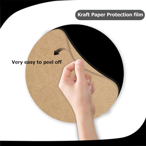 Image of 2 Pack Round Acrylic Sheet, 2.7~3mm Thick Acrylic Plastic Sheets Plexiglass Boards for Laser Cutting and DIY Craft Projects (Opaque Black, 6 Inch Diameter)