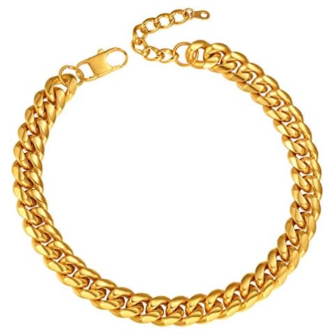 PROSTEEL Joyas Hombre Collar hombre acero inoxidable chapado en oro Cover