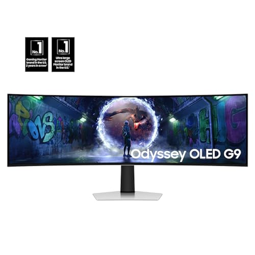 SAMSUNG 49" Odyssey DQHD (5,120x1440) 240Hz OLED G9 Curved Gaming Monitor (Renewed) Bundle with 2 Year CPS Enhanced Protection Pack - Image 3