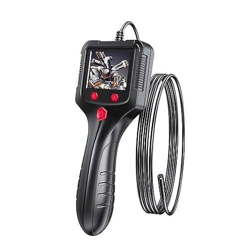 Cámara Endoscopio Industrial con Pantalla IPS De 2,4 Pulgadas HD1080P, Boroscopio Inspección Alcantarillado, IP68, LED Impermeables, 2600mAh Imágenes Más Claras Inspecciones Precisas(5M,5.5MM)