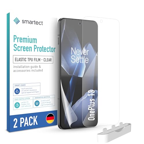 smartect TPU Screen Protector [2 Pieces, Ultra-Clear] for OnePlus 13, Covers the whole display, Protective Film bubble-free, Screen Cover Anti-Fingerprint