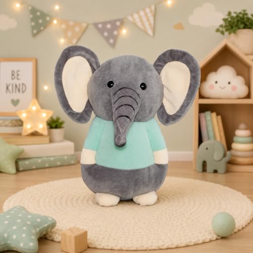 Image of Elephant in Dress Soft Toy, 22 cm for Kids