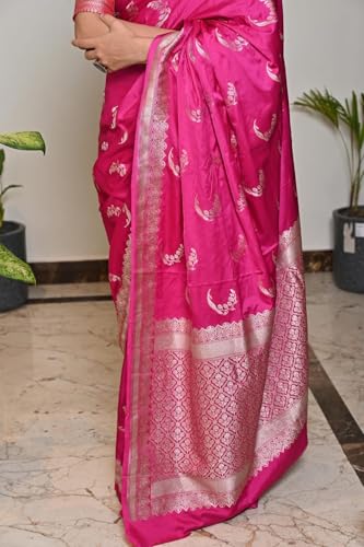 CODDURA FASHION magenta banarasi silk saree in pure silk – image 5