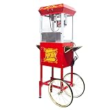 20oz Popcorn Machine Cart, Red