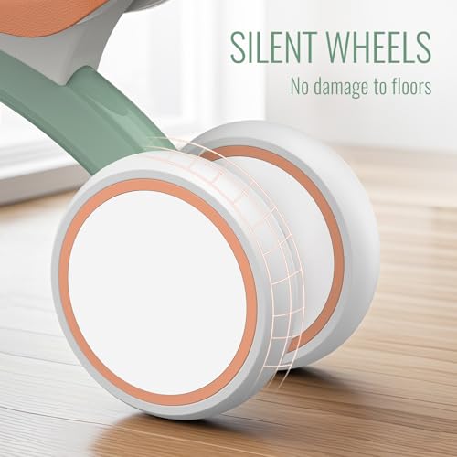 Umatoll Kinder Laufrad ab 1 Jahr, Spielzeug für 12-24 Monate, Baby Lauflernrad mit Korb für Jungen Mädchen, Geschenke für 1-jährige Geburtstag (Grün)