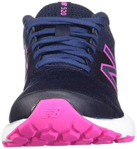 New Balance New Balance Women's 520 V7 Running Shoe, Eclipse/Pink, 5