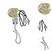 Baoblaze 5 Pieces Fan Light Pull Switch Wall Lamp Cabinet Lights Stable Twowire Control with Beaded Chain Ceiling Fan Switch, Agent
