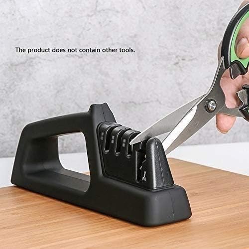 4-Stage Knife Sharpener, Helps Repair, Restore and Polish Non-Serrated Blades Quickly, Safely & Easily, Multi-Purpose Sharpener Knife sharpeners